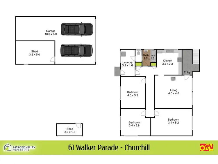 Floorplan of Homely house listing, 61 Walker Parade, Churchill VIC 3842