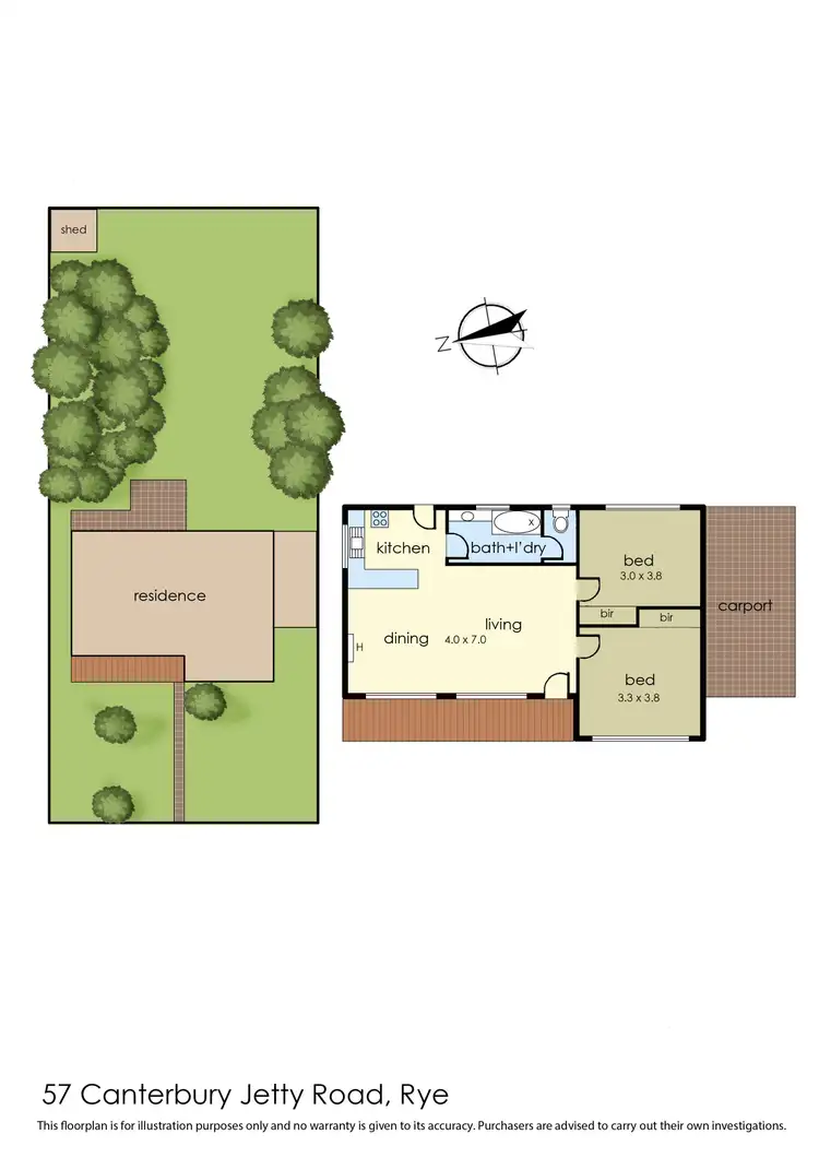 Floorplan of Homely house listing, 57 Canterbury Jetty Road, Rye VIC 3941