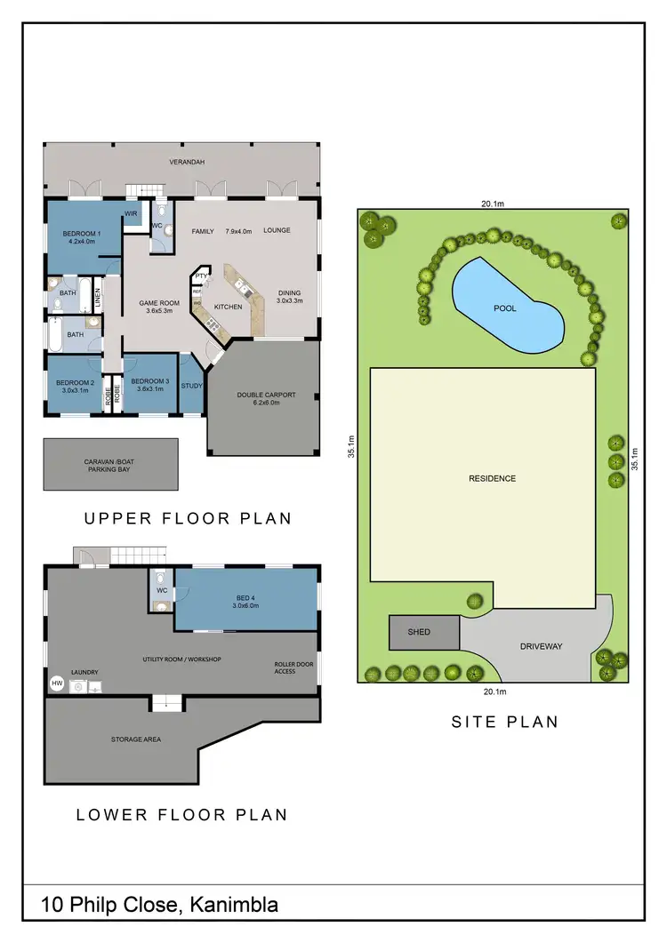 Floorplan of Homely house listing, 10 Philp Close, Kanimbla QLD 4870