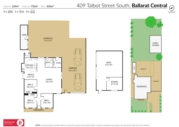 Floorplan of Homely house listing, 409 Talbot Street South, Ballarat Central VIC 3350