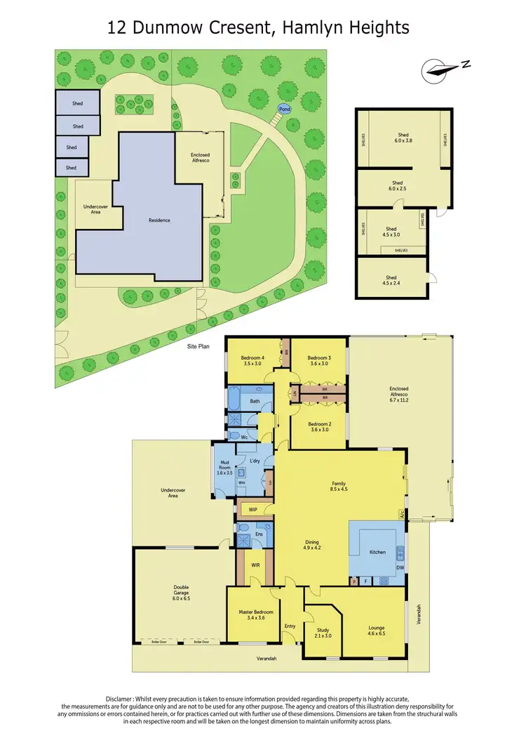 Floorplan of Homely house listing, 12 Dunmow Crescent, Hamlyn Heights VIC 3215