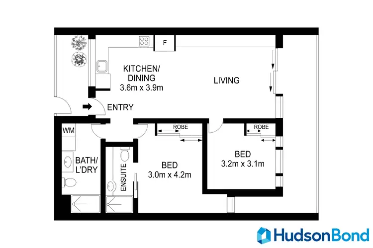 Floorplan of Homely apartment listing, 219/632 Doncaster Road, Doncaster VIC 3108