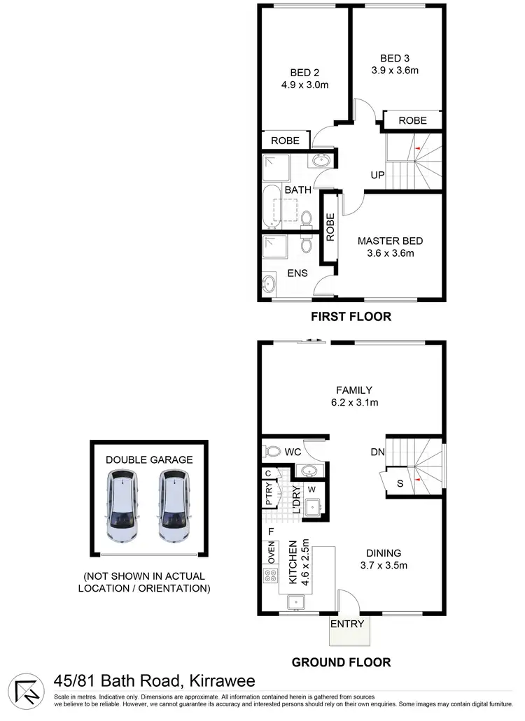 Floorplan of Homely townhouse listing, 45/81 Bath Road, Kirrawee NSW 2232