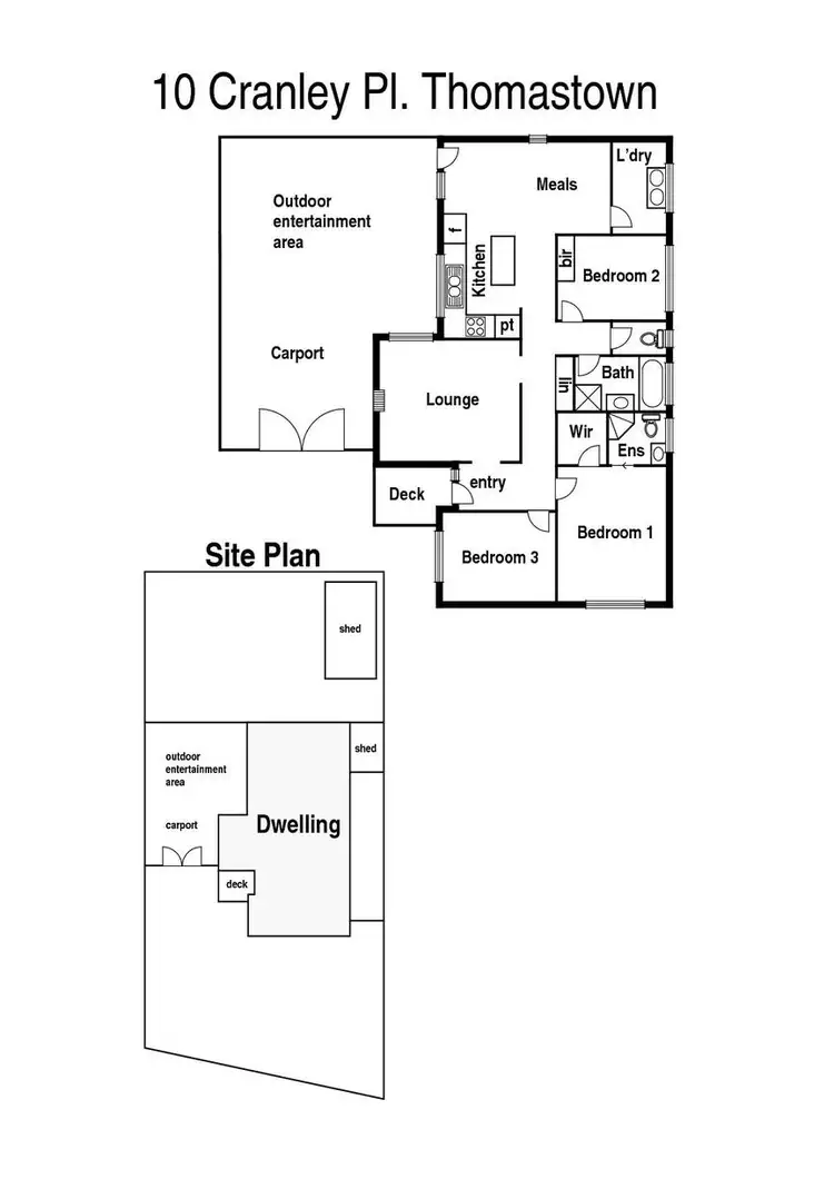 Floorplan of Homely house listing, 10 Cranley Place, Thomastown VIC 3074
