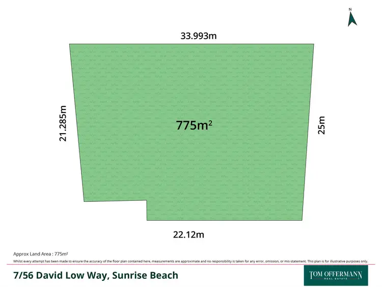 Floorplan of Homely land listing, 7/56 David Low Way, Sunrise Beach QLD 4567