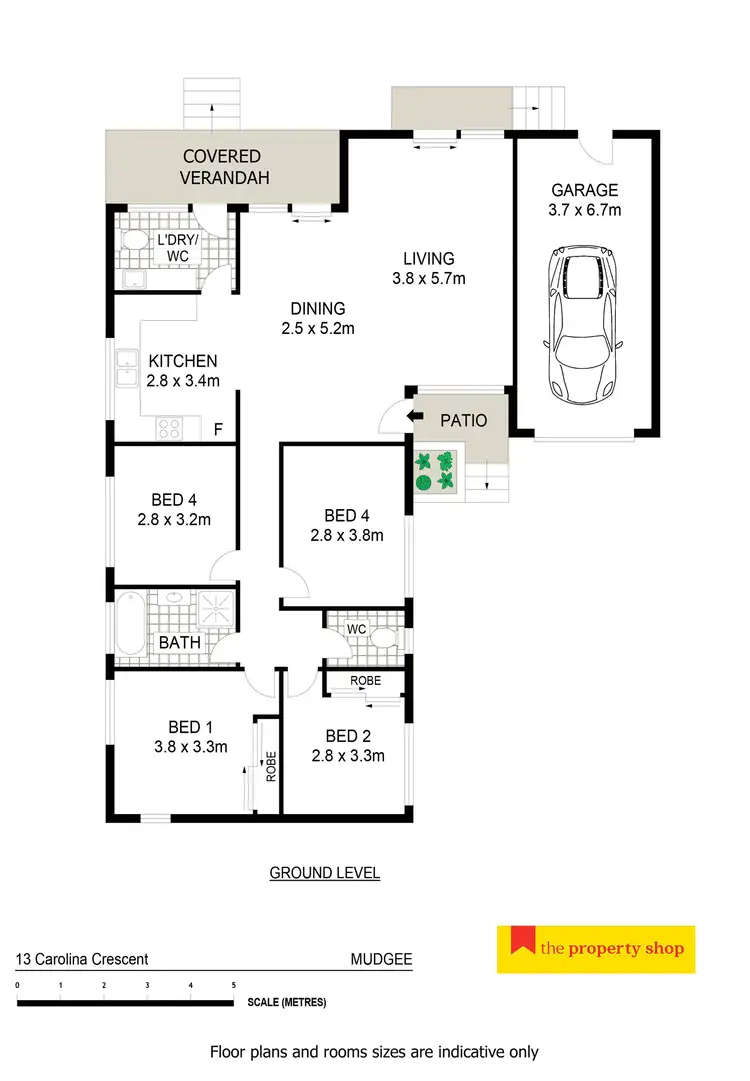 Floorplan of Homely house listing, 13 Carolina Crescent, Mudgee NSW 2850
