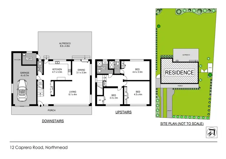 Floorplan of Homely house listing, 12 Caprera Road, Northmead NSW 2152