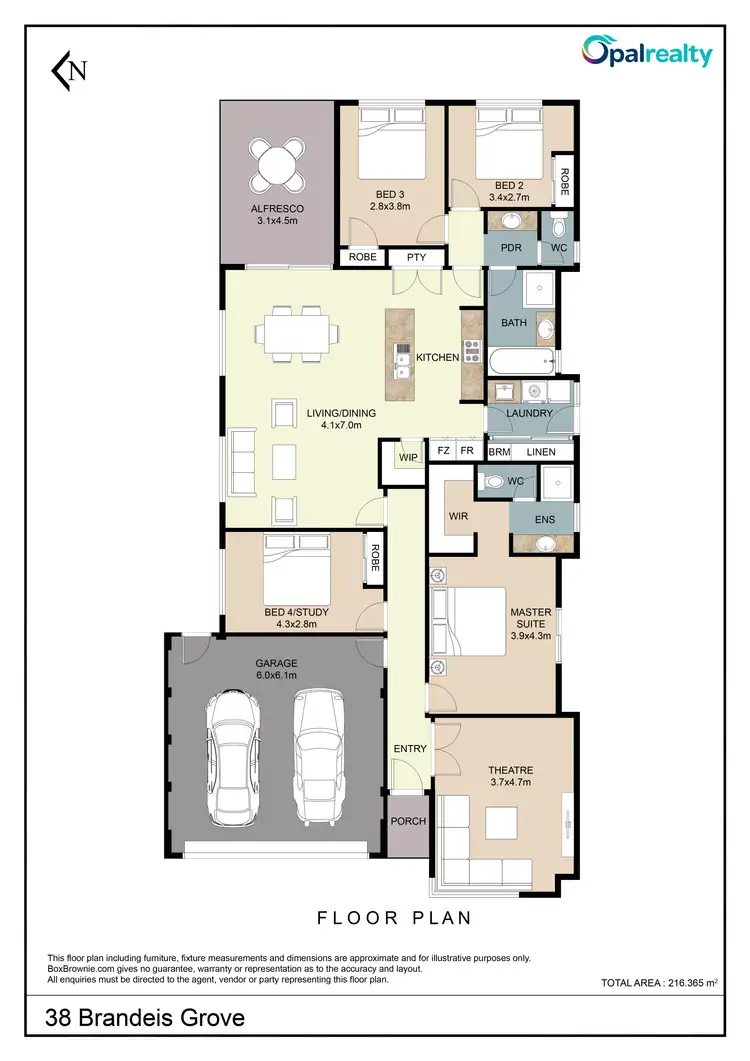 Floorplan of Homely house listing, 38 Brandeis Grove, Karnup WA 6176