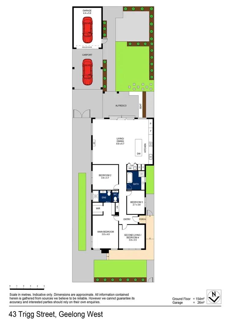 Floorplan of Homely house listing, 43 Trigg Street, Geelong West VIC 3218