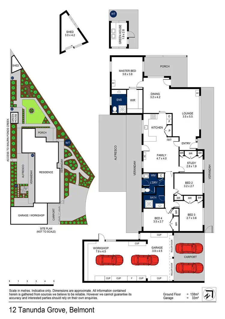 Floorplan of Homely house listing, 12 Tanunda Grove, Belmont VIC 3216