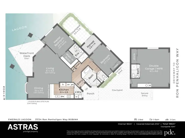 Floorplan of Homely villa listing, 37/24 Ron Penhaligon Way, Robina QLD 4226