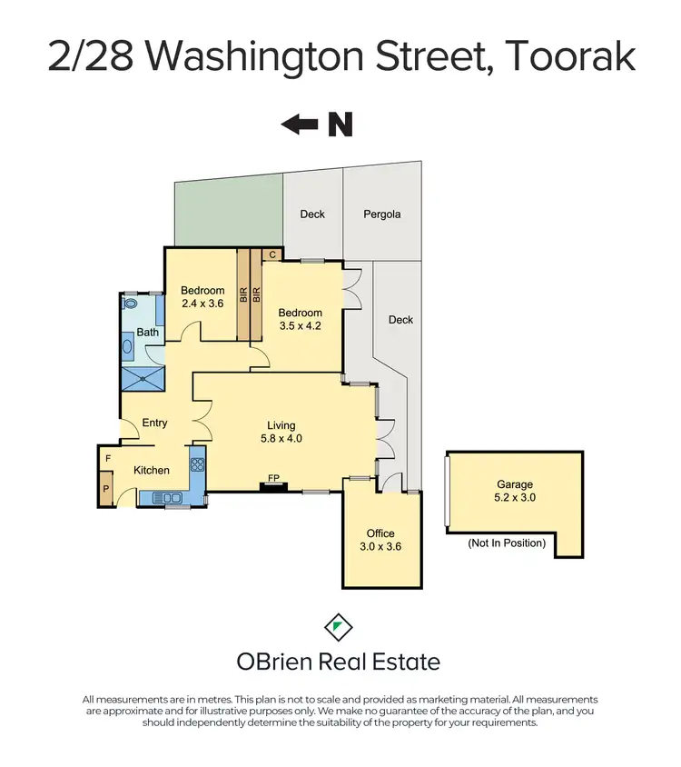 Floorplan of Homely apartment listing, 2/28 Washington Street, Toorak VIC 3142