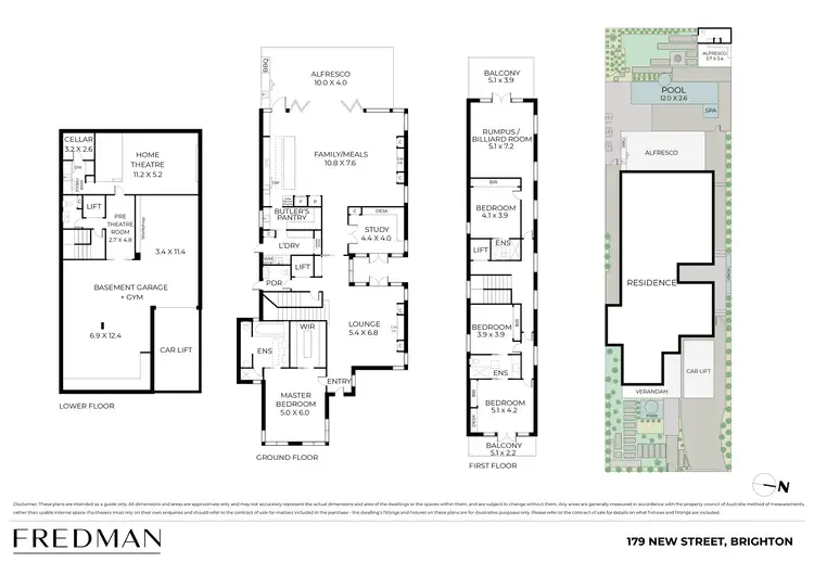 Floorplan of Homely house listing, 179 New Street, Brighton VIC 3186