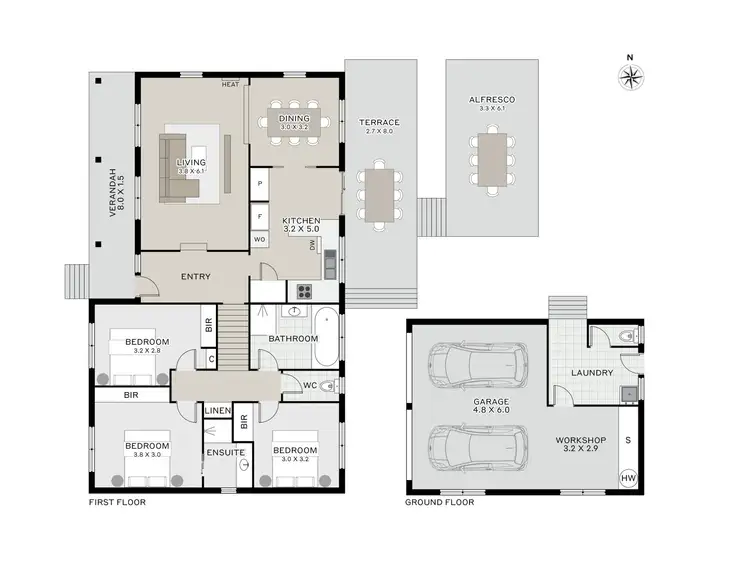 Floorplan of Homely house listing, 21 Belgrave Parade, Youngtown TAS 7249