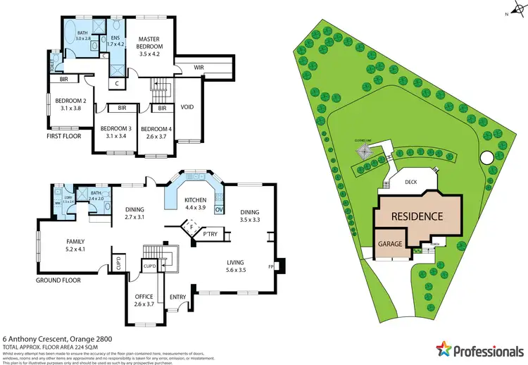 Floorplan of Homely house listing, 6 Anthony Crescent, Orange NSW 2800