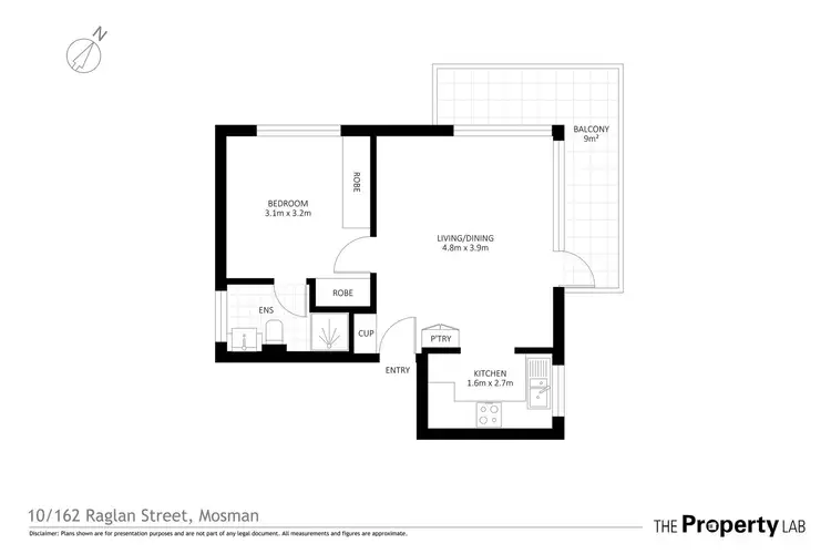Floorplan of Homely apartment listing, 10/162 Raglan Street, Mosman NSW 2088