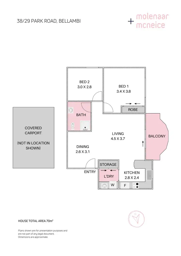Floorplan of Homely apartment listing, 38/29 Park Road, Bellambi NSW 2518