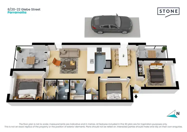 Floorplan of Homely apartment listing, 8/20-22 Glebe Street, Parramatta NSW 2150