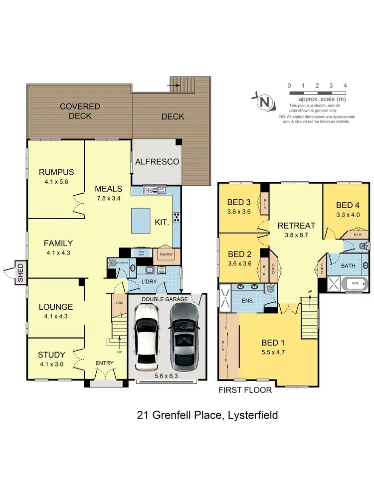 Floorplan of Homely house listing, 21 Grenfell Place, Lysterfield VIC 3156