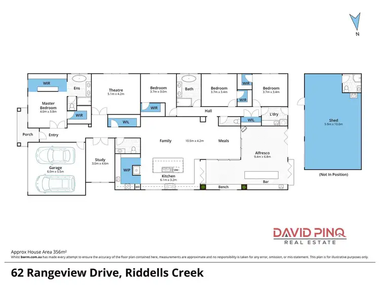 Floorplan of Homely house listing, 62 Rangeview Drive, Riddells Creek VIC 3431