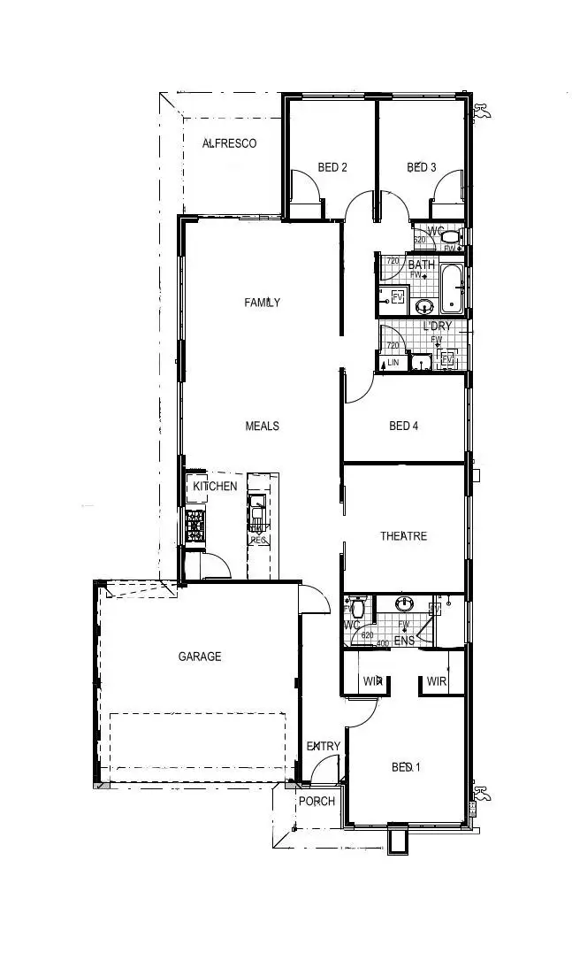 Floorplan of Homely house listing, 16 Churchill Chase, Hilbert WA 6112