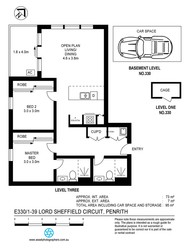 Floorplan of Homely apartment listing, E330/1-39 Lord Sheffield Circuit, Penrith NSW 2750