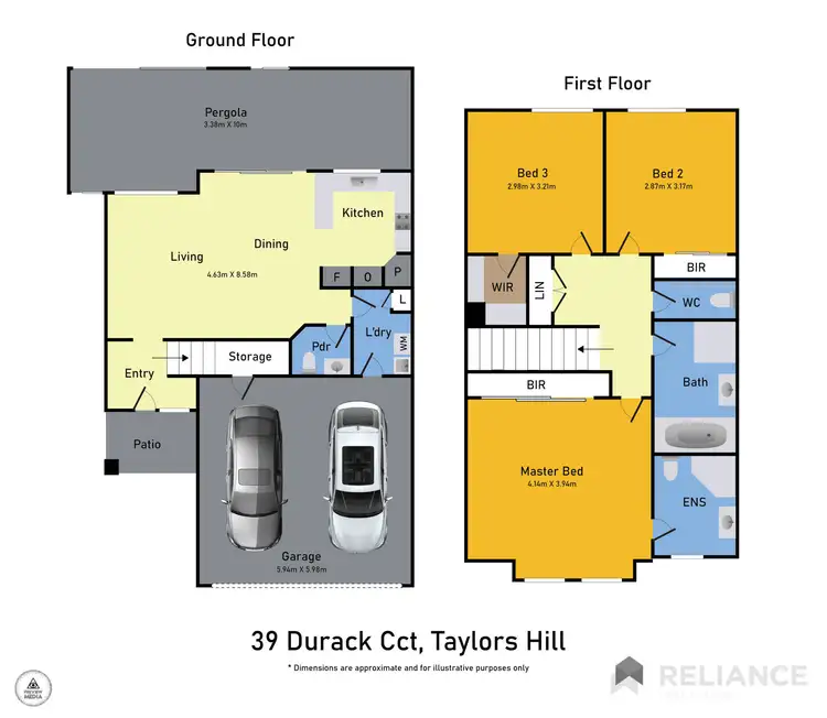 Floorplan of Homely house listing, 39 Durack Circuit, Taylors Hill VIC 3037
