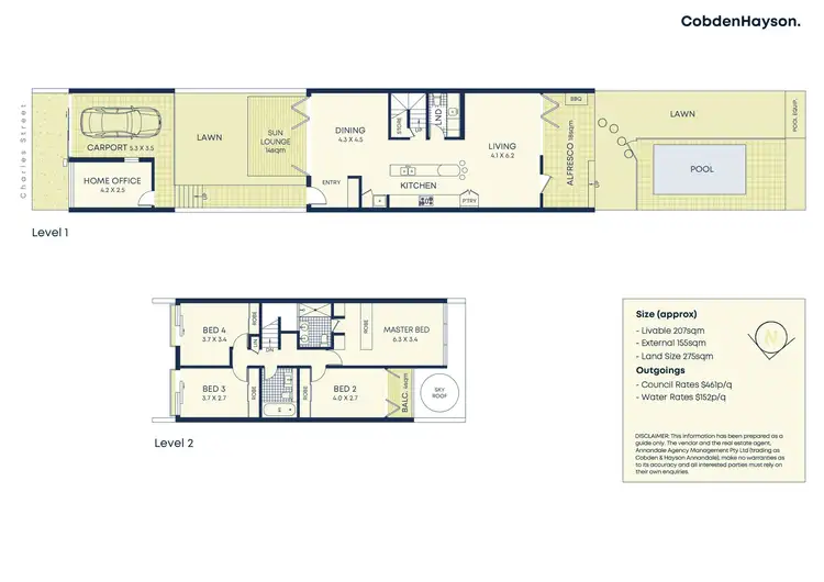 Floorplan of Homely house listing, 72 Charles Street, Lilyfield NSW 2040