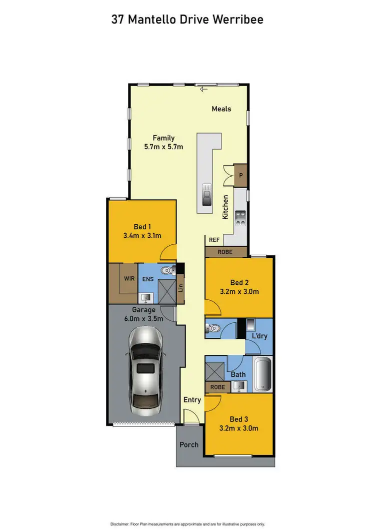 Floorplan of Homely house listing, 37 Mantello Drive, Werribee VIC 3030