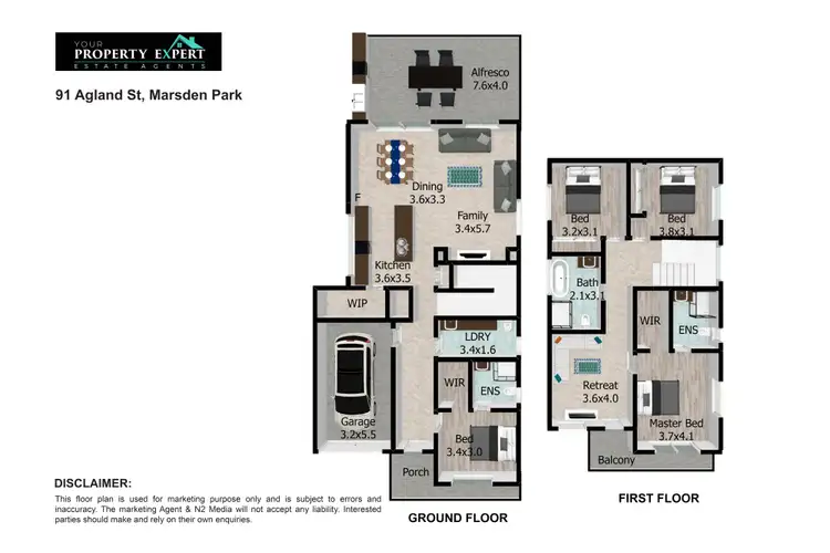 Floorplan of Homely house listing, 91 Agland Avenue, Marsden Park NSW 2765