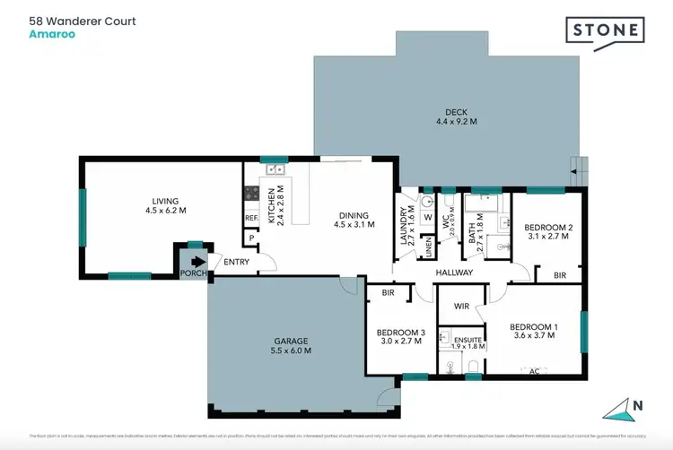 Floorplan of Homely house listing, 58 Wanderer Court, Amaroo ACT 2914