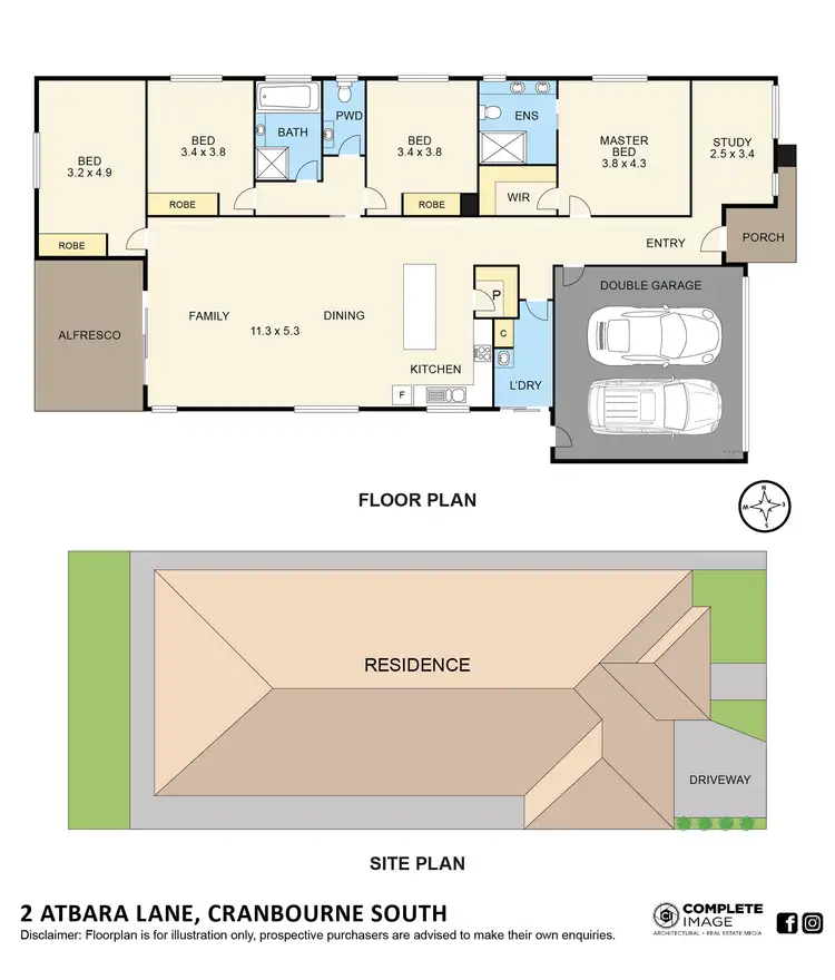 Floorplan of Homely house listing, 2 Atbara Lane, Cranbourne South VIC 3977