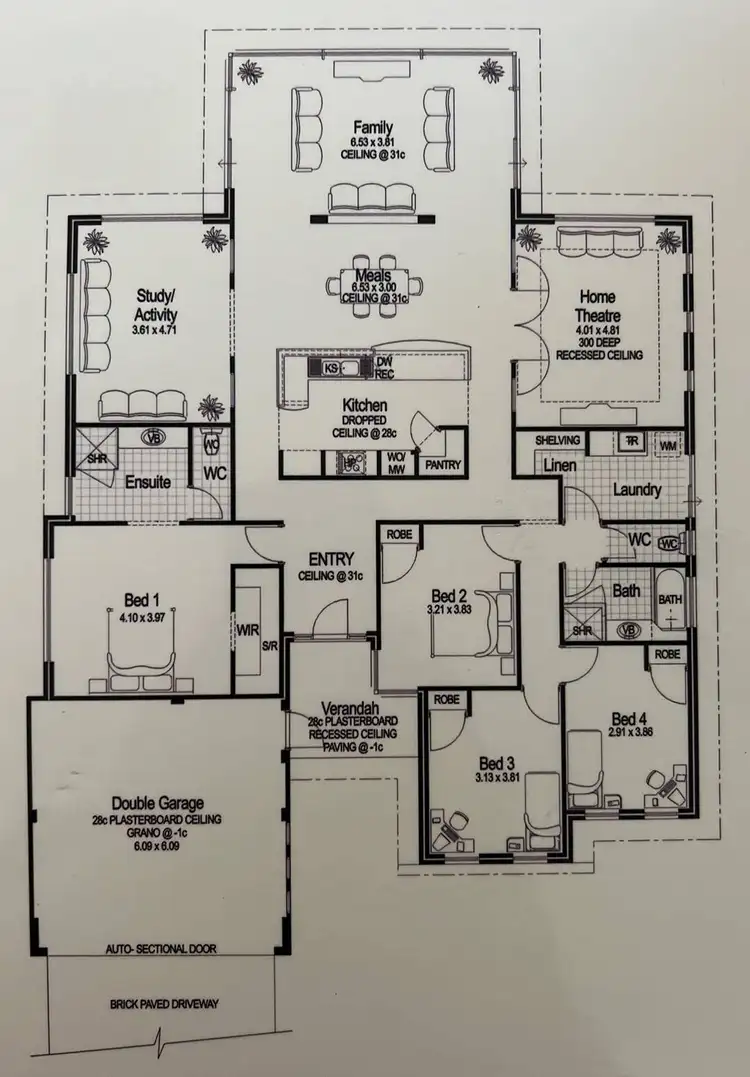 Floorplan of Homely house listing, 11 The Boulevard, Australind WA 6233