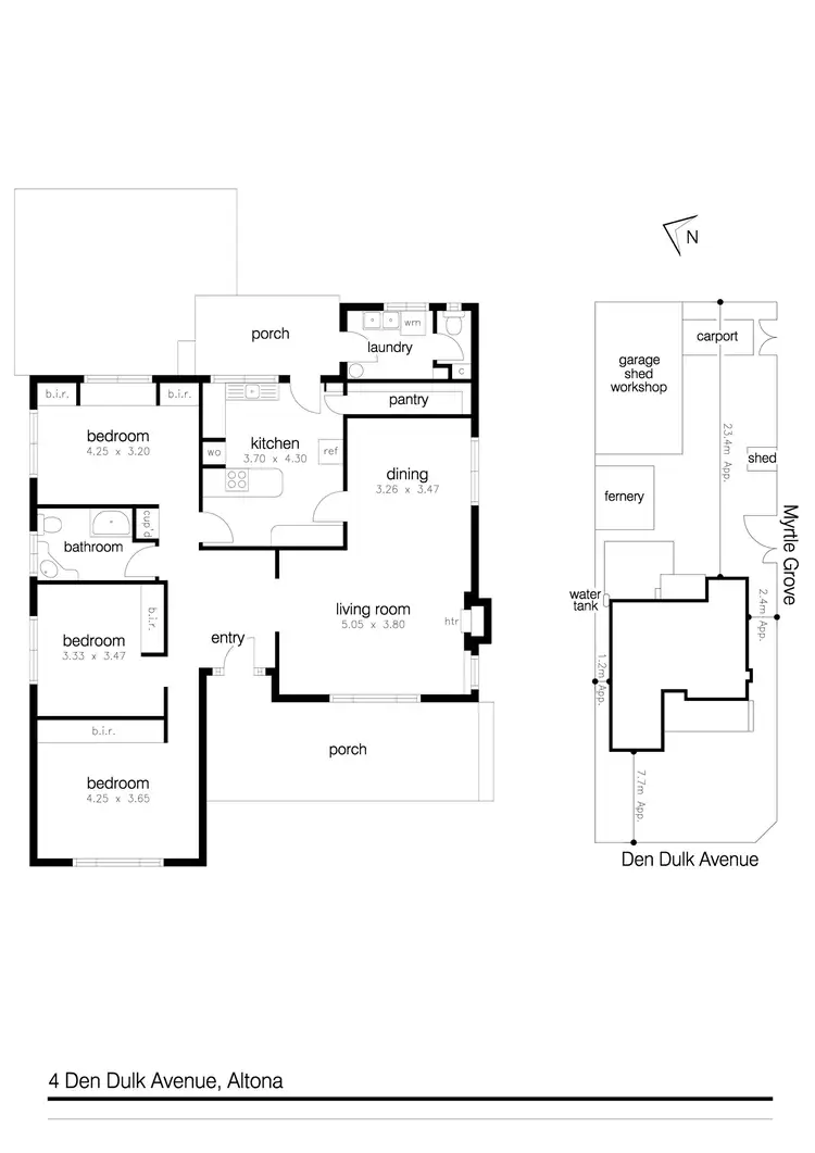 Floorplan of Homely house listing, 4 Den Dulk Avenue, Altona VIC 3018