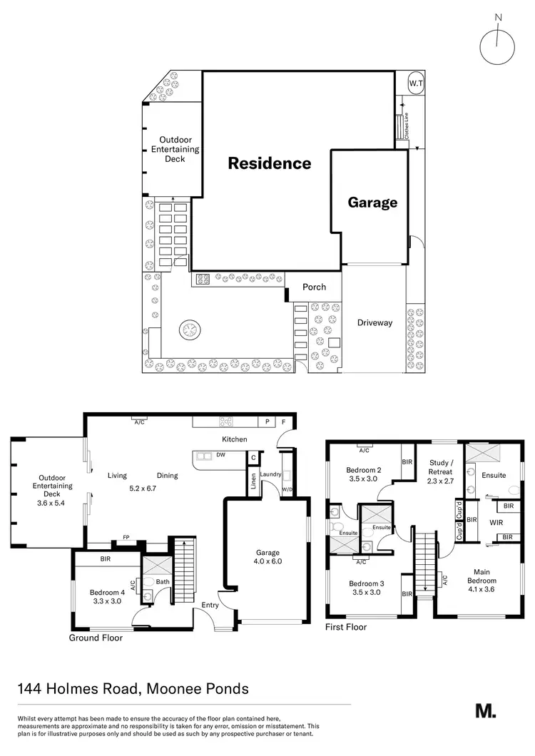 Floorplan of Homely townhouse listing, 144 Holmes Road, Moonee Ponds VIC 3039