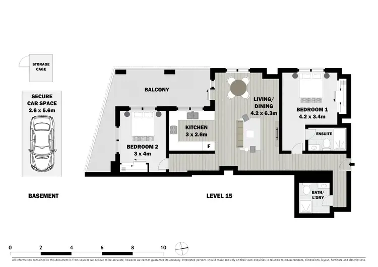 Floorplan of Homely unit listing, 1502/5 Second Avenue, Blacktown NSW 2148