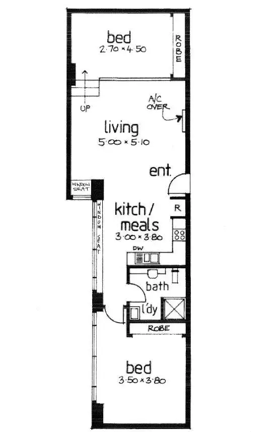 Floorplan of Homely apartment listing, 24/27 Flinders Lane, Melbourne VIC 3000