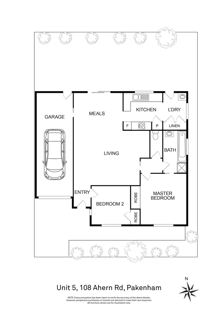 Floorplan of Homely unit listing, 5/108 Ahern Road, Pakenham VIC 3810