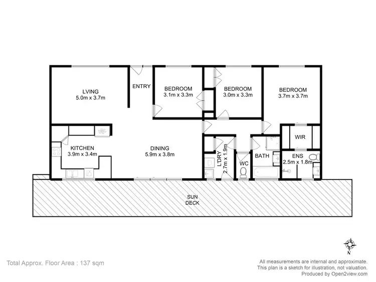 Floorplan of Homely house listing, 32 Riviera Drive, Carlton TAS 7173