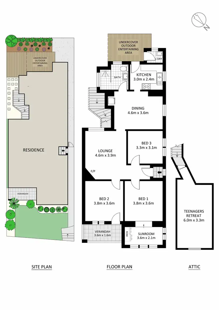 Floorplan of Homely house listing, 8 Hillcrest Street, Tempe NSW 2044