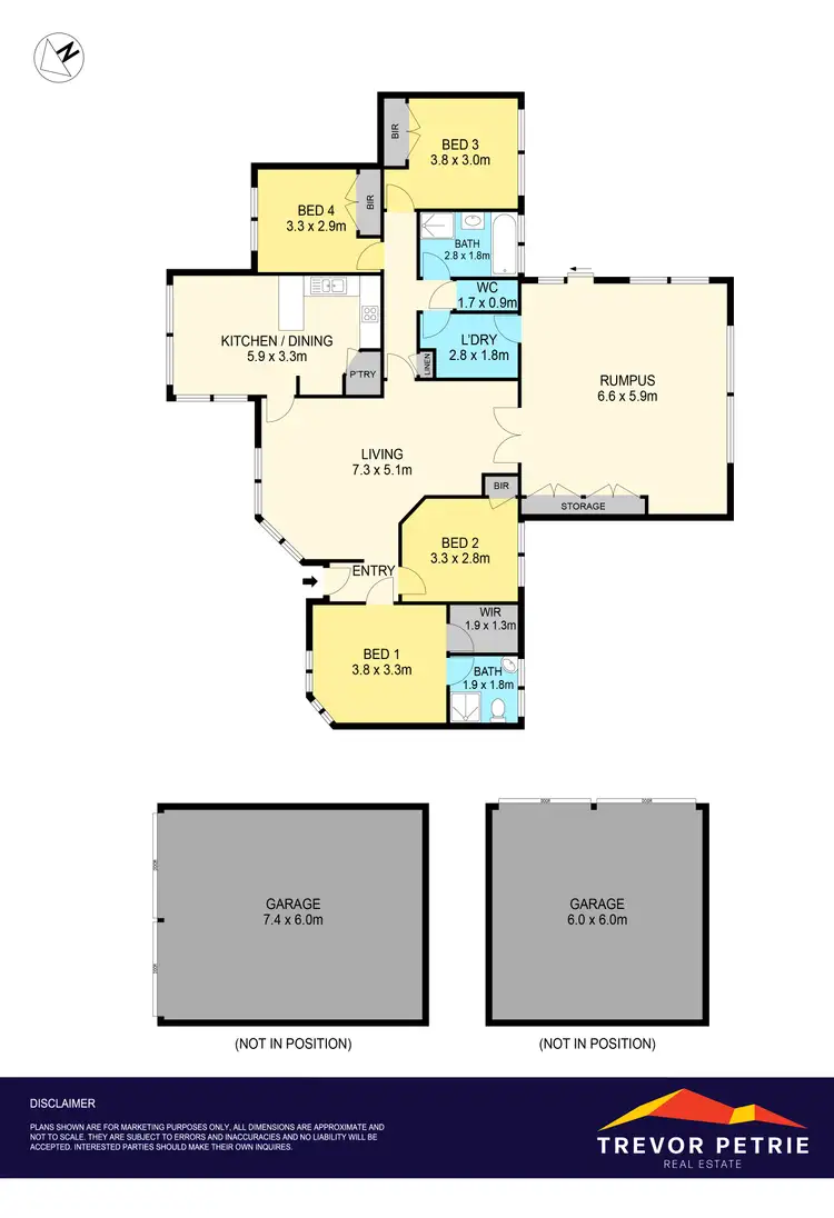 Floorplan of Homely house listing, 46 Grevillea Drive, Enfield VIC 3352