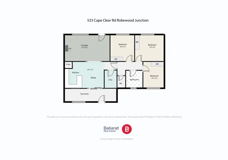 Floorplan of Homely house listing, 533 Cape Clear-Rokewood Road, Rokewood Junction VIC 3351