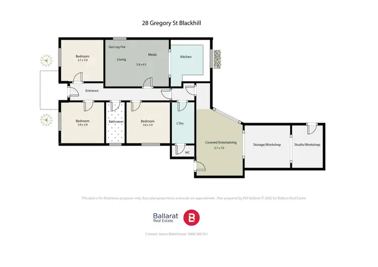 Floorplan of Homely house listing, 28 Gregory Street, Black Hill VIC 3350