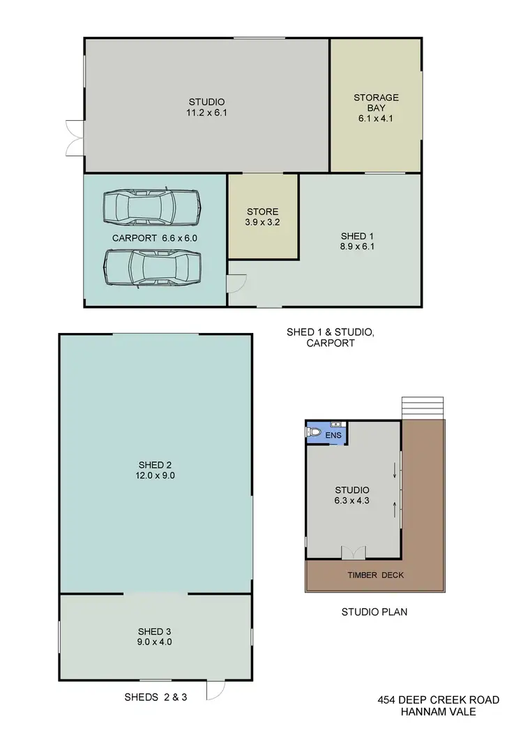 Floorplan of Homely rural property listing, 454 Deep Creek Road, Hannam Vale NSW 2443