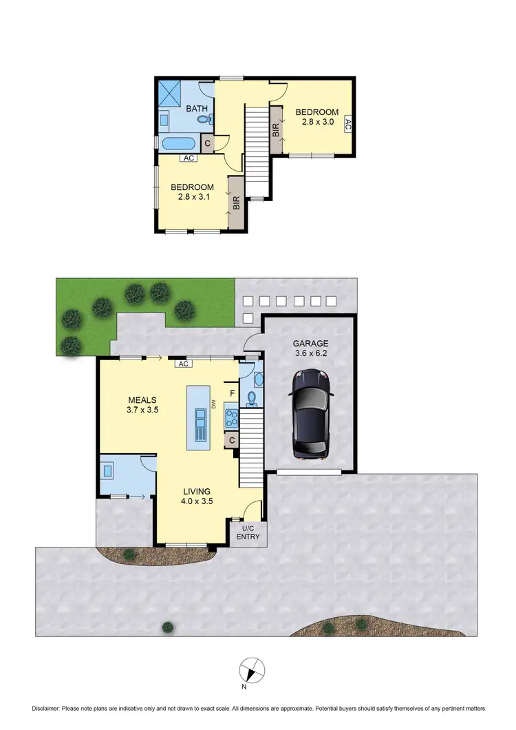 Floorplan of Homely townhouse listing, 2/20 Keilor Avenue, Reservoir VIC 3073