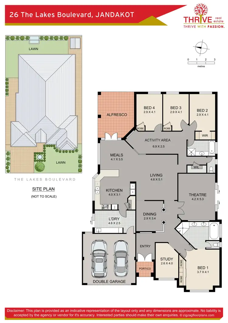 Floorplan of Homely house listing, 26 The Lakes Boulevard, Jandakot WA 6164