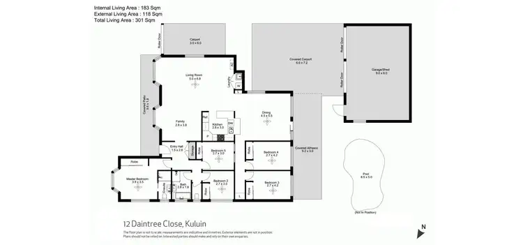 Floorplan of Homely house listing, 12 Daintree Close, Kuluin QLD 4558