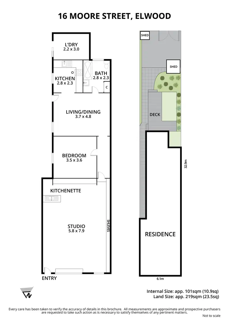 Floorplan of Homely house listing, 16 Moore Street, Elwood VIC 3184