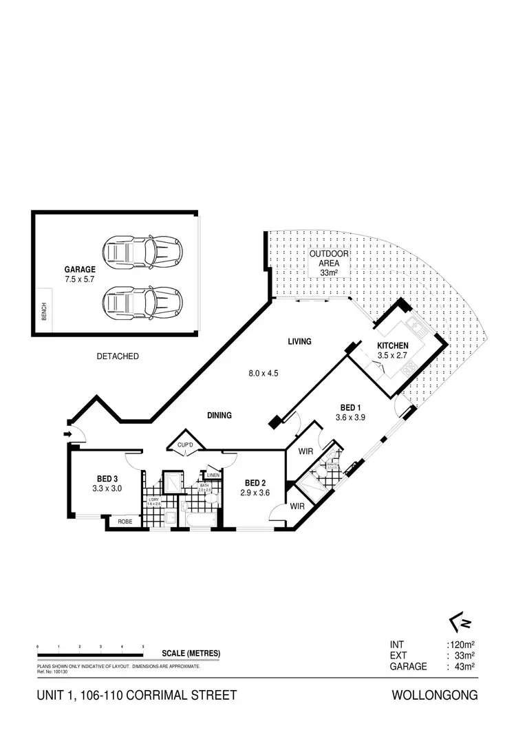Floorplan of Homely unit listing, 1/106-110 Corrimal Street, Wollongong NSW 2500