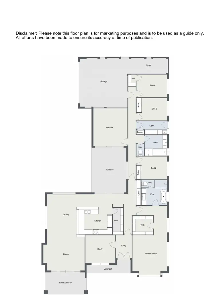 Floorplan of Homely house listing, 42 Killerby Drive, Dalyellup WA 6230